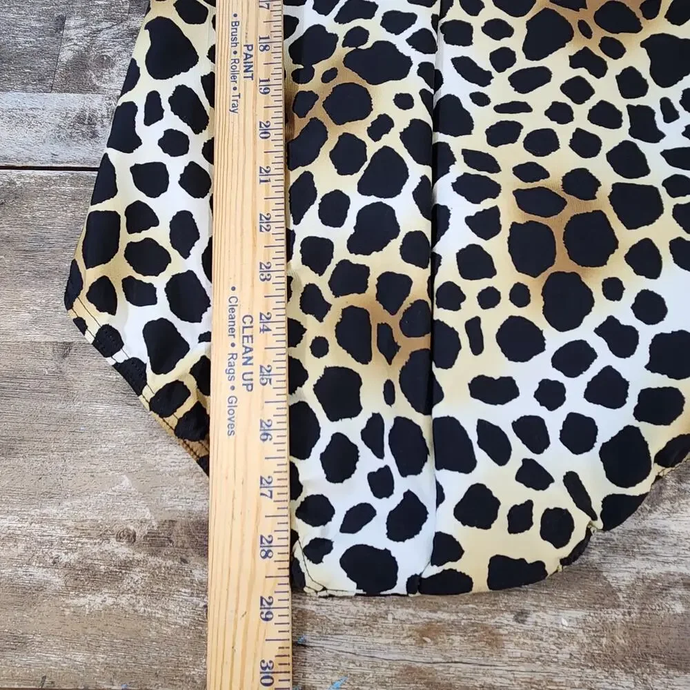MIRACLESUIT One-Piece Swimsuit 14 Animal Cheetah Print Ruched Tummy Control
